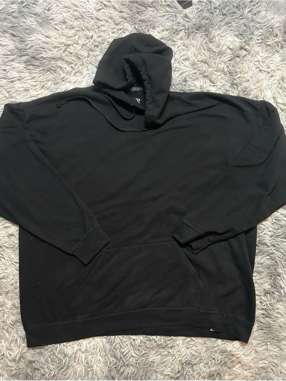 Athletic Works Black Pullover Hoodie - Classic Everyday Sweatshirt
